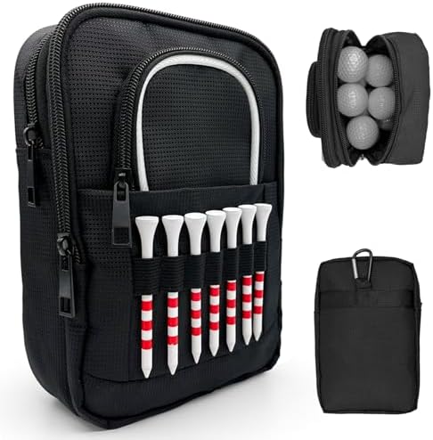 Golf Valuables Pouch, Golf Ball Bag, Golfer Portable Organizer, Large Golf by Unknown