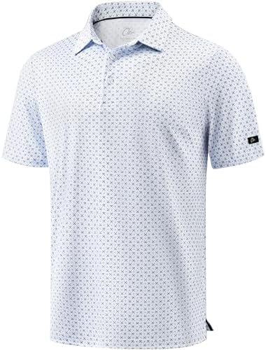 Obla Men's Golf Shirt Short Sleeve Dry Fit Collared Polo Shirts by OBLA