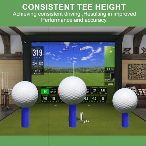 8 Pcs Rubber Golf Tees for Mats, Driving Range & Simulator Use - Image 4
