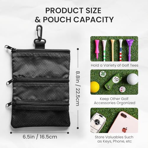 Amy Sport Golf Valuables Pouch Pocket - Image 3