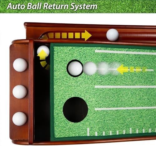 Golf Putting Mat with Ball Return - Image 4