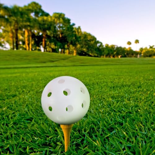 Perforated Plastic Practice Golf Balls 24pcs Hollow PP Training Balls - Image 6
