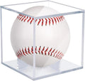 Baseball & Golf Ball Display Case Acrylic Cube Square Clear Memorabilia Display by PeakAthletix