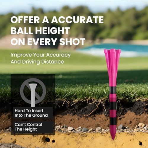 FINGER TEN Golf Tees Plastic 100 Pack - Image 4