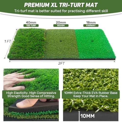 Golf Net with Practice Mat, Golf Hitting Aid Nets 10x7FT - Image 5