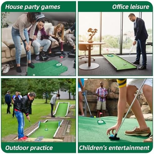9 Pcs Golf Putting Cup with Flag, Practice Training Aids - Image 3