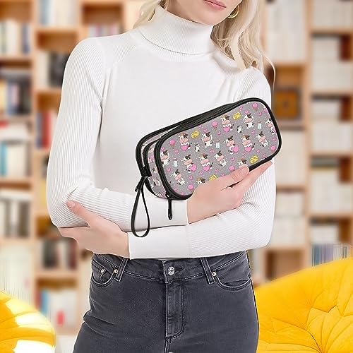 ZAZYXTJ Cute Cow Pencil Case Large Capacity Pencil Pouch - Image 7