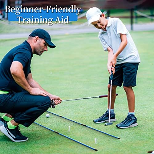 MoKo Golf Alignment Stick, 2 Set Golf Alignment Rods, Posture Corrector - Image 6