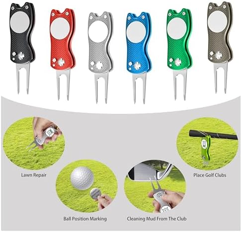 Custom Golf Ball Markers & Golf Divot Tool Gift Set, Personalized Magnetic Ball - Image 6