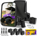Golf Cart Side Mirrors, No Drilling Golf Cart Rear View Mirrors Universal by Unknown