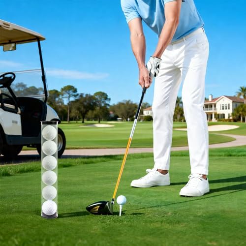 2 Pack Golf Ball Tube, Golf Ball Display Case, Golf Ball Storage, Holds 6 Golf - Image 5