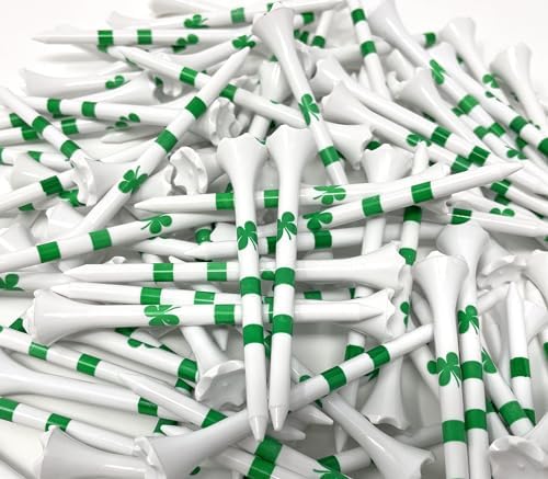 NorthPointe Four Leaf Clover/Shamrock 3 ¼” Plastic Golf Tees by NorthPointeGolfTees