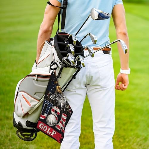 Bald Eagle Golf Towel Microfiber - Image 5