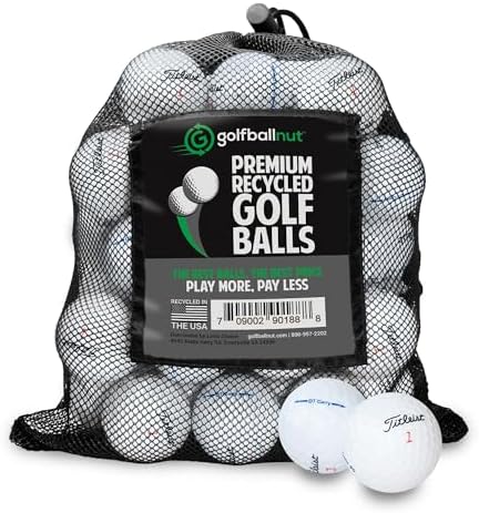 Recycled Golf Balls for Titleist Mix- Premium Performance Used Golf Balls Bulk by GolfBallNut