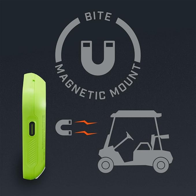 Bushnell Golf Phantom 3 Slope GPS – Handheld Golf GPS with Slope-Adjusted Distances, Strong Magnet Cart Mount, 38,000+ Courses, Auto Hole Advance – Neon Green