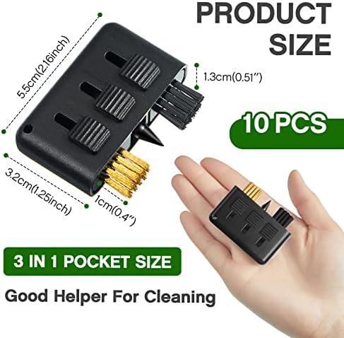 Nuanchu 10 Pcs Pocket Golf Club Brush 3 in 1 - Image 3