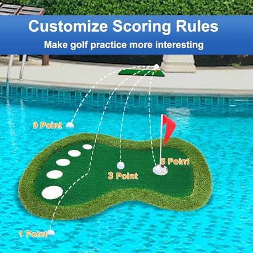 Floating Golf Green for Pool, Floating Chipping Game Mat for Lake - Image 5