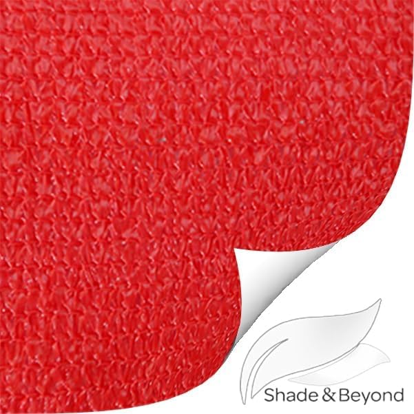 Shade&Beyond Rectangle Sun Shade Sail 08'X12' Permeable Canopy Sand - Image 8