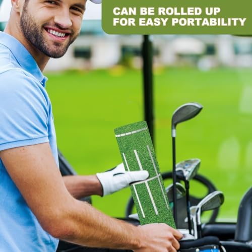 Silipull Golf Putting Mat Indoor 30x8.27 Inch Alignment Track - Image 5