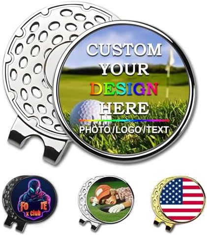 Custom Golf Ball Markers with Magnetic Hat Clip by BSTWARM