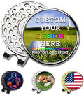 Custom Golf Ball Markers with Magnetic Hat Clip by BSTWARM