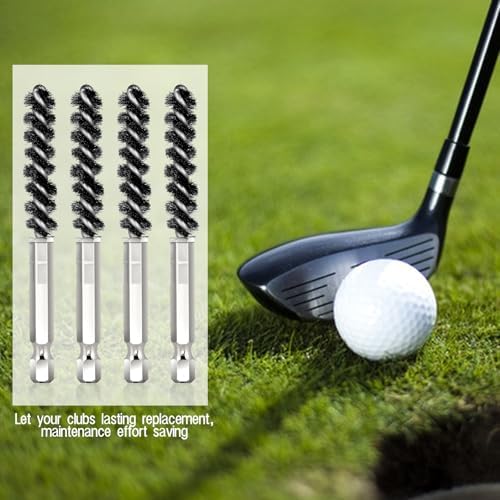 4 Pcs Golf Club Ferrules Hosel Brushes Head Electric Drill Wire Brush - Image 5