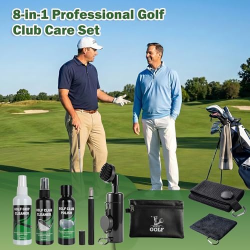 Golf Club Cleaning Kit, 8-in-1 Club Care Set - Image 2
