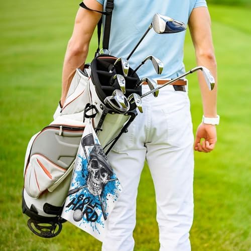 Vibrant Skull Golf Towel Microfiber - Image 5