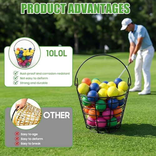 10L0L 2‑Pack Metal Golf Ball Basket - Image 5