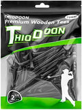 THIODOON Golf Tees Professional Natural Wood Golf Tees Pack of 100, Golfing by THIODOON