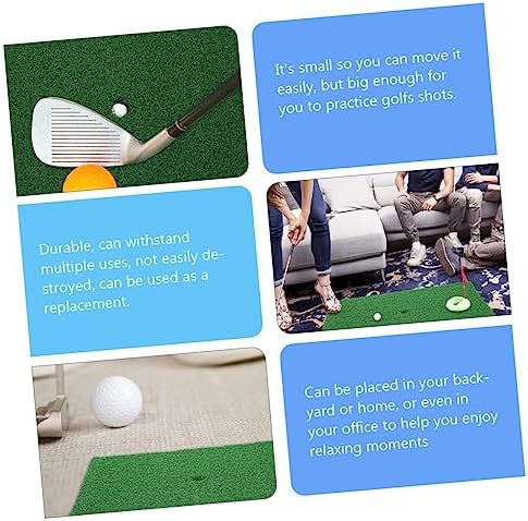 2Pcs Golf Chipping Mat, Portable Practice Turf - Image 3