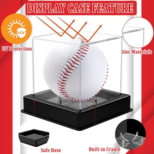 Taeku Baseball Display Case – Acrylic Cube Ball Holder - Image 4