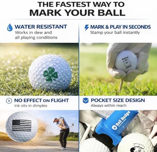 Ball Badge Monogram Golf Ball Stamp, Shield Initial O - Image 5
