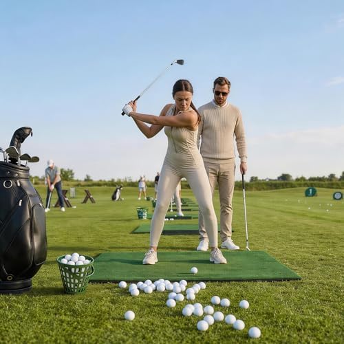 2 Pack Non-Rolling Golf Ball Basket, Golfball Container Bucket - Image 2