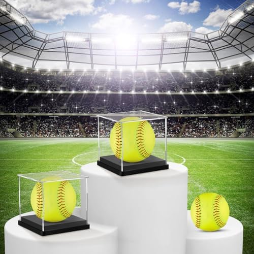 2PCS Softball Display Case Acrylic Clear Display Box Baseball Tennis Golf - Image 4