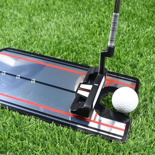 Golf Putting Mirror Alignment Putting Aid Practice Tool Training Board - Image 2