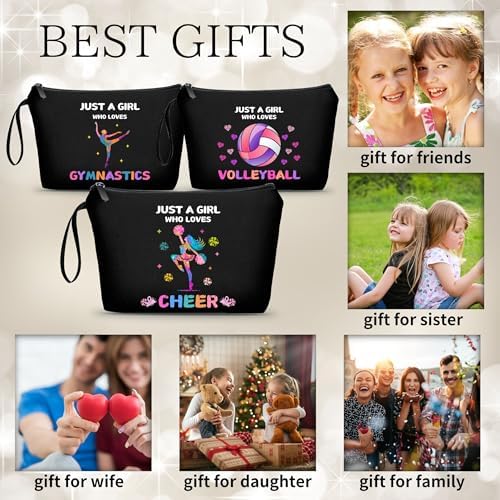 Cheerleader Cheerleading Gifts, Cheer Makeup Bag Pouch - Image 3