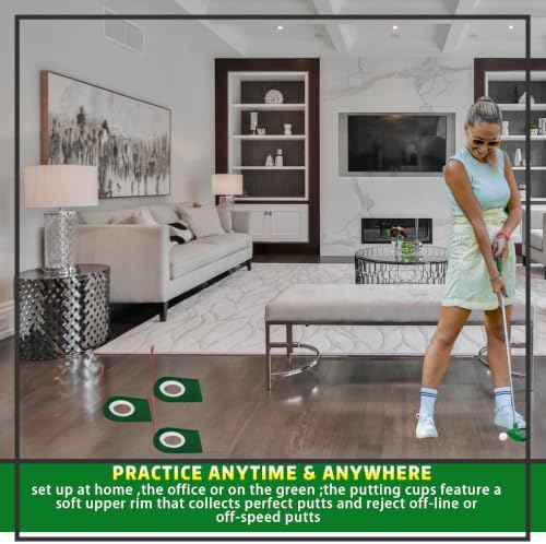 HOW TRUE 3 Pack Golf Putting Cup - Image 6