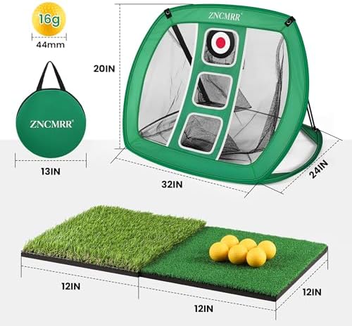 Pop Up Golf Chipping Net, Indoor/Outdoor Golfing Target Net Collapsible - Image 2