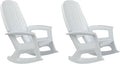 Rockaway Heavy Duty All Weather Rocking Chair, 2 Pack | Polyethylene Outdoor by Semco