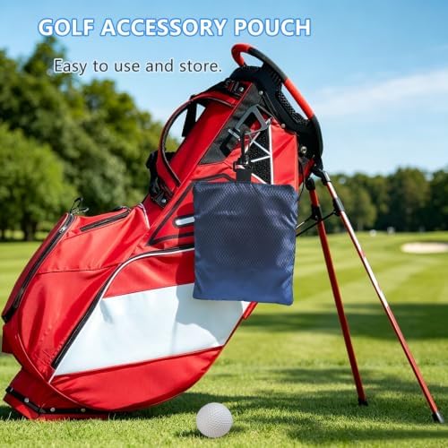 Golf Ball Bag Pouch with 10Pcs Tees, Golf Accessory Kit - Image 7