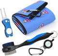 Mile High Life Printed Golf Towel, Brush Tool Kit, Divot Repair Tool, by MileHighLife