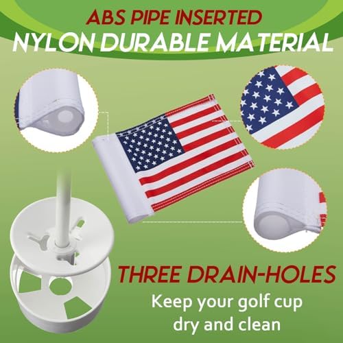 Meooeck 4 Pack Golf Flag Cup Set - Image 2