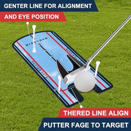 Golf Putting Alignment Mirror & Putting Cup Set – Portable Indoor Outdoor - Image 4