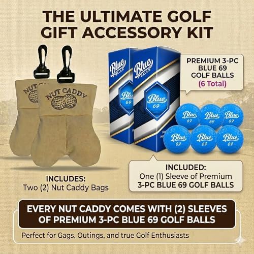 Funny Nut Caddy Blue 69 Golf Ball Holder - Image 2