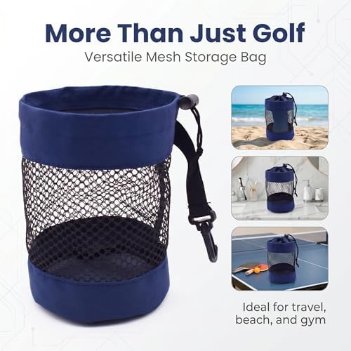 3 PCS Golf Ball Bags, Nylon Mesh - Image 7
