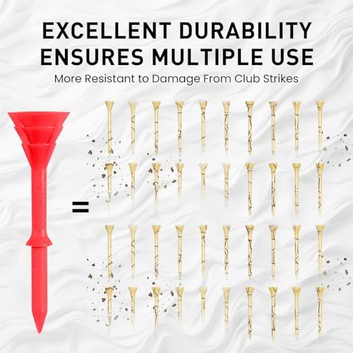 Amy Sport Unbreakable Golf Tees Plastic 3 1/4 inch - Image 3