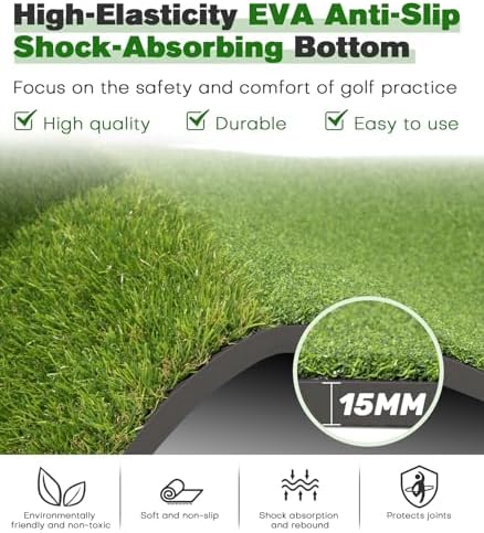 Premium Dual-Turf Golf Mat: 5x4ft, 21mm to 50mm Thickened Base - Image 3