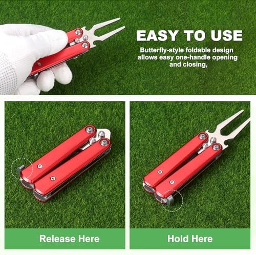 Golf Divot Repair Tool Alloy Foldable Divot Tool - Image 6