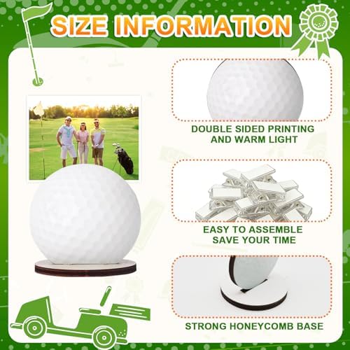 24 Pcs Golf Photo Stand Golf Party Decorations - Image 3